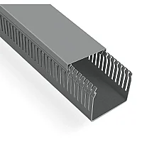 Mutlusan 001 005 100100 10 17 100X100 Kablo Kanalı Delikli Gri 1M - 1