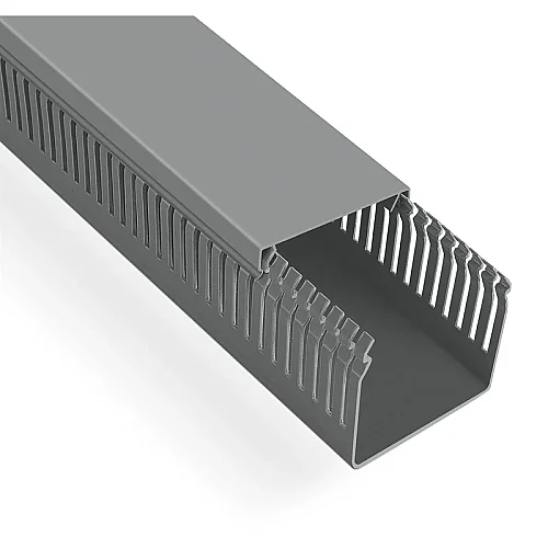 Mutlusan 001 005 100100 10 17 100X100 Kablo Kanalı Delikli Gri 1M - 1