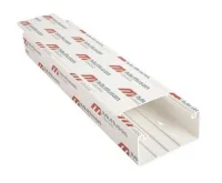 Mutlusan 001 014 100050 20 00 100x50 mm Kablo Kanalı İçten Kapaklı Kanal Eko Folyolu (Priz Seti Takılabilir) - 1