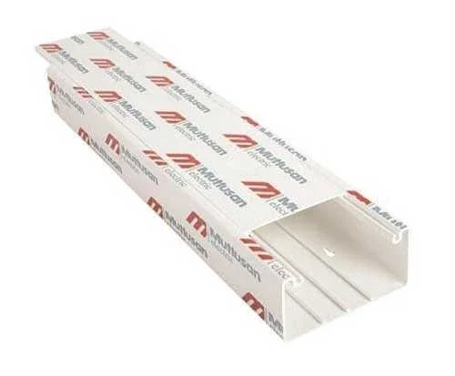 Mutlusan 001 014 100050 20 00 100x50 mm Kablo Kanalı İçten Kapaklı Kanal Eko Folyolu (Priz Seti Takılabilir) - 1