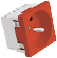 Mutlusan 001 052 300002 00 00 45X45 Ups Çocuk Korumalı Priz 45 Derece Kırmızı - 1