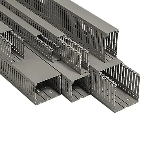 Mutlusan 001 105 100080 20 17 100X80 Kablo Kanalı Delikli Gri 2M(Promex) - 1