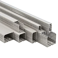 Mutlusan 001 105 120060 20 17 120X60 Kablo Kanalı Delikli Gri 2M (Promex) - 1