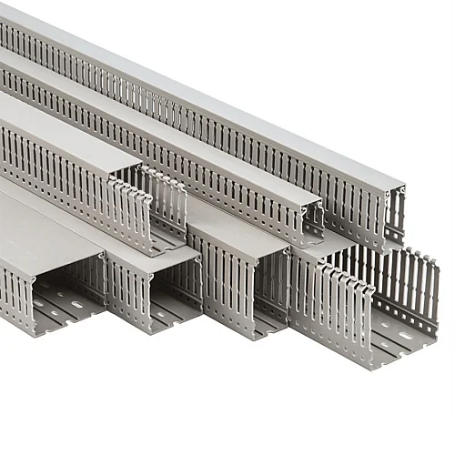 Mutlusan 001 105 120060 20 17 120X60 Kablo Kanalı Delikli Gri 2M (Promex) - 1