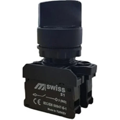 Mutlusan 010 104 000025 Sw-Ad21 Plastik Kalıcı 0-1 Mandal Buton 1NO - 1