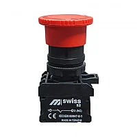 Mutlusan 010 104 000035 Sw-As542 40Mm Kafa Plastik Mantar Buton 1NC Acil Stop - 1