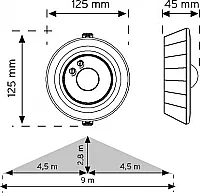 Nade 10361 Tavan Tipi Hareket Sensörü IP20 - 2