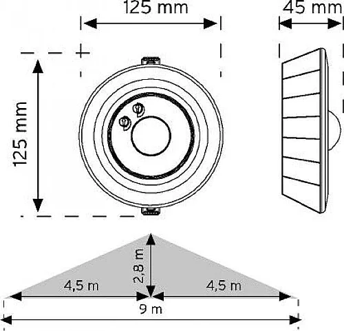 Nade 10361 Tavan Tipi Hareket Sensörü IP20 - 2