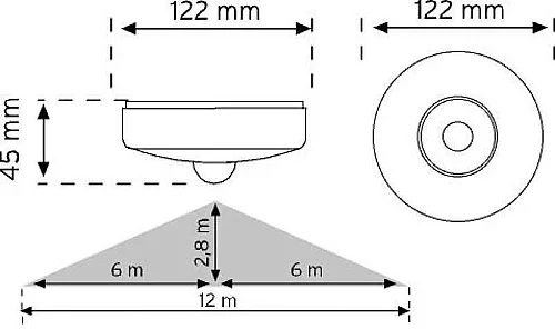 Nade 10464 Tavan Tipi Hareket Sensörü IP54 - 2