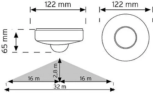 Nade 10500 360° Tavan Tipi Trio Sensör - 2