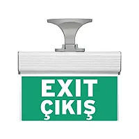 Nade 17120 265MM-N15 Exit Çıkış Yazılı Çift Yönlü Led'li Acil Yönlendirme Armatürü 3 Saat Aydınlatma Süresi IP20 - 1