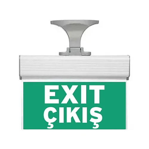 Nade 17120 265MM-N15 Exit Çıkış Yazılı Çift Yönlü Led'li Acil Yönlendirme Armatürü 3 Saat Aydınlatma Süresi IP20 - 1