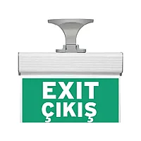 Nade 17130 265MM-N15 Exit Çıkız Yazılı Çift Yönlü Led'li Acil Yönlendirme Armatürü 3 Saat Aydınlatma Süresi IP20 - 1