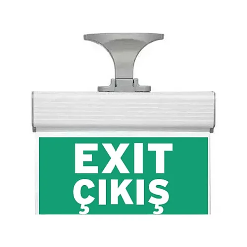 Nade 17130 265MM-N15 Exit Çıkız Yazılı Çift Yönlü Led'li Acil Yönlendirme Armatürü 3 Saat Aydınlatma Süresi IP20 - 1