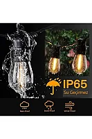 Noas YL01-0220 Mykonos IP65 5 Metre 5 Duylu Sarkıt Duy Seti E27 - 2