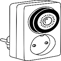 Noas YL04-7100 3500W 16A Mekanik Zaman Saati 360° - 2