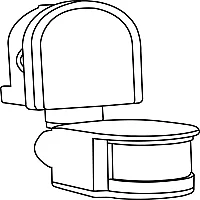 Noas YL04-7181 3500W 10A Sıva Üstü Hareket Sensörü 180° - 2