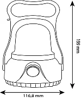 Noas YL05-2001 7W Şarj Edilebilir Yakamoz Led Gemici Feneri Dimlenebilir 6 Saat Çalışma Süresi IP20 - 2