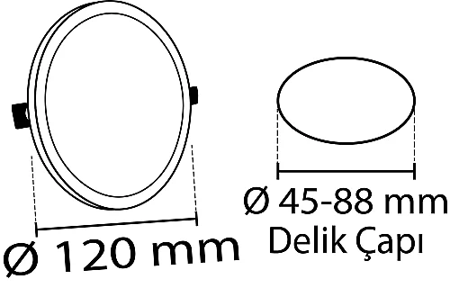 Noas YL12-1801 18W 3200K Gün Işığı Sıva Altı Ayarlanabilir Led Panel - 2
