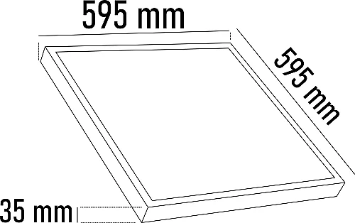Noas YL15-4001 40W Günışığı 60X60 Backlight Sıva Üstü Led Panel - 2