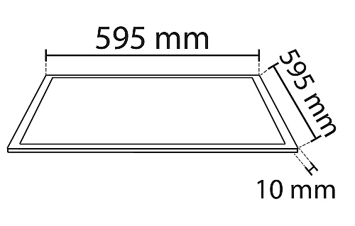 Noas YL18-5400-S 40W 6500K Beyaz Işık 60X60 Sıva Altı Slim Beyaz Led Panel - 2