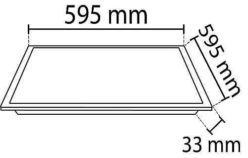 Noas YL18-5407 40W 4000K Natural Beyaz Işık 60X60 Sıva Altı Kare Slim Led Panel - 2