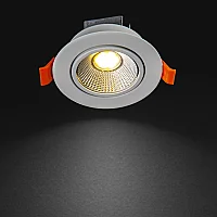 Noas YL28-0501 5W 3200K Gün Işığı Mercan Beyaz Kasa Sıva Altı Led Spot - 2