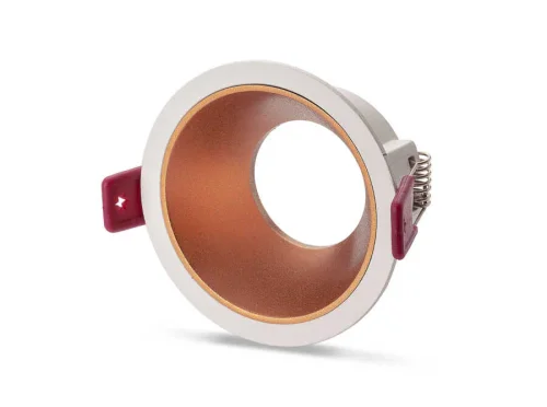 Noas YL60-0412 Ganj Beyaz-Rose Yuvarlak Dekoratif Boş Kasa - 1