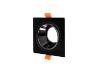 Noas YL60-1329 Hazar Siyah-Krom Kare Dekoratif Boş Kasa - 1