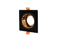 Noas YL60-1331 Hazar Siyah-Bakır Kare Dekoratif Boş Kasa - 1