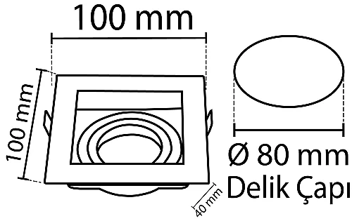 Noas YL60-1362 Amazon Saten Dekoratif Kare Boş Kasa - 2