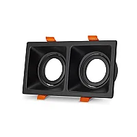 Noas YL60-2210 Nil Siyah Kare 2'li Dekoratif Boş Kasa - 1