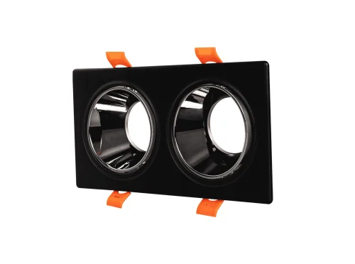 Noas YL60-2329 Hazar Siyah-Krom Kare 2'li Dekoratif Boş Kasa - 1