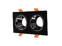 Noas YL60-2329 Hazar Siyah-Krom Kare 2'li Dekoratif Boş Kasa - 1