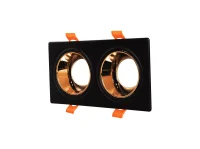 Noas YL60-2331 Hazar Siyah-Bakır Kare 2'li Dekoratif Boş Kasa - 1