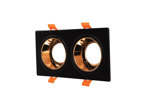 Noas YL60-2331 Hazar Siyah-Bakır Kare 2'li Dekoratif Boş Kasa - 1