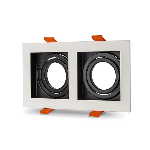 Noas YL60-2361 Amazon Beyaz-Siyah Kare 2'li Dekoratif Boş Kasa - 1