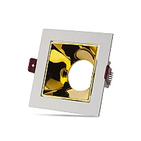 Noas YL60-3114 Ural Beyaz-Golden Kare Dekoratif Boş Kasa - 1