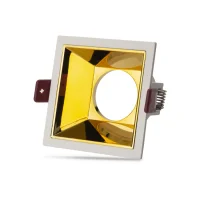 Noas YL60-3404 Aras Beyaz-Gold Kare Dekoratif Boş Kasa - 1