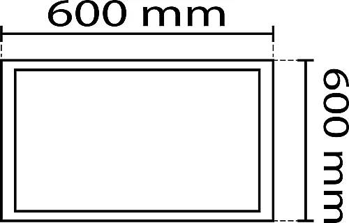 Noas YL60-6000 60X60 Beyaz Sıva Üstü Kare Dekoratif Boş Kasa - 2