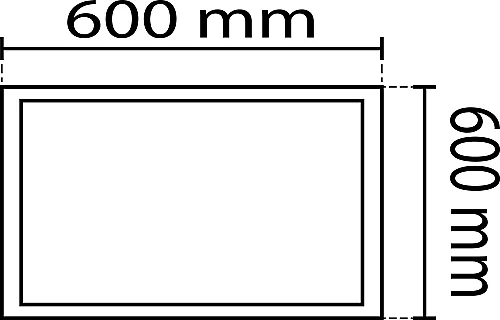Noas YL60-6001 60X60 Sıva Üstü Kare Dekoratif Boş Kasa - 2