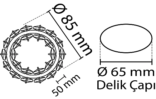 Noas YL65-1640 Hemera Dekoratif Kristal Cam Boş Kasa - 2
