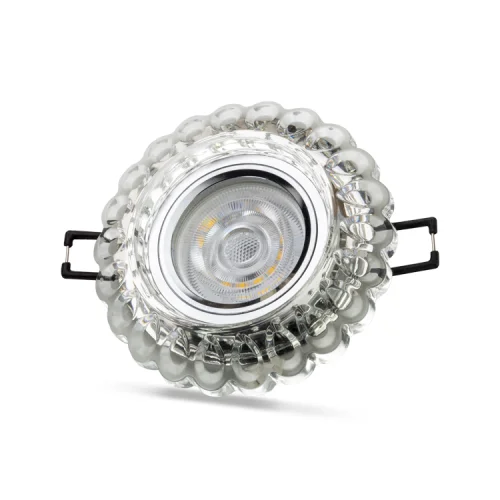 Noas YL65-1667 Geras 3W 4000K Natural Beyaz Led Çerçeveli Dekoratif Kristal Cam Boş Kasa - 1