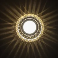 Noas YL65-1667 Geras 3W 4000K Natural Beyaz Led Çerçeveli Dekoratif Kristal Cam Boş Kasa - NOAS (1)