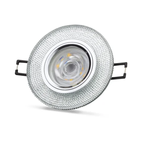 Noas YL65-1707 Lita 3W 4000K Natural Beyaz Led Çerçeveli Dekoratif Kristal Cam Boş Kasa - 1