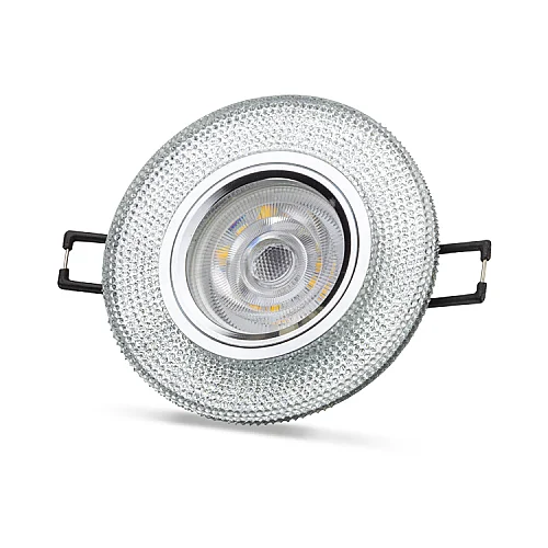Noas YL65-1707 Lita 3W 4000K Natural Beyaz Led Çerçeveli Dekoratif Kristal Cam Boş Kasa - 1
