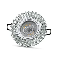 Noas YL65-1727 Troya 3W 4000K Natural Beyaz Led Çerçeveli Dekoratif Kristal Cam Boş Kasa - 1