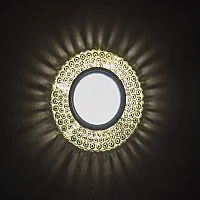 Noas YL65-1747 Nilus 3W 4000K Natural Beyaz Led Çerçeveli Dekoratif Kristal Cam Boş Kasa - 2