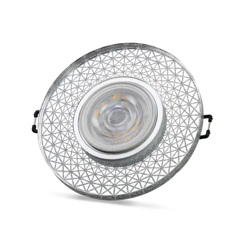 Noas YL65-1767 İris 3W 4000K Natural Beyaz Led Çerçeveli Dekoratif Kristal Cam Boş Kasa - 1