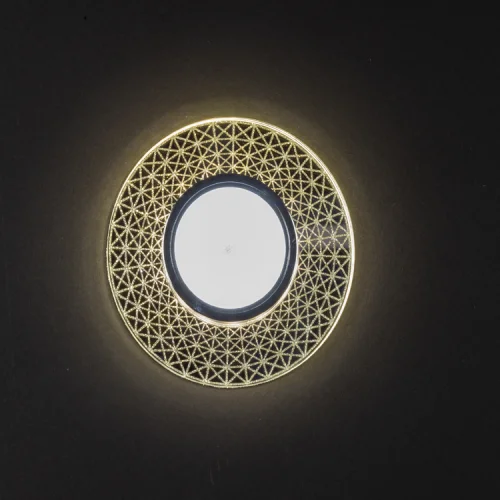 Noas YL65-1767 İris 3W 4000K Natural Beyaz Led Çerçeveli Dekoratif Kristal Cam Boş Kasa - 2